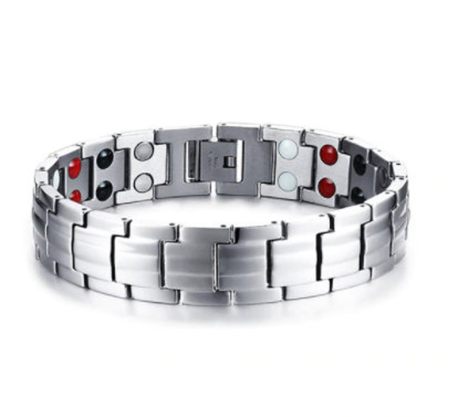 Argent Bracelet de bien-être Thérapie magnétique Guérison | Etsy