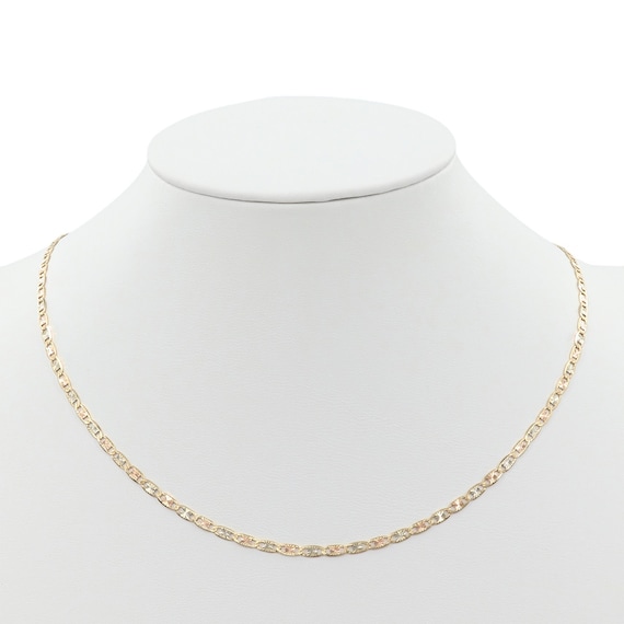 14k Tricolor Gold 24” Valentino Chain - image 1