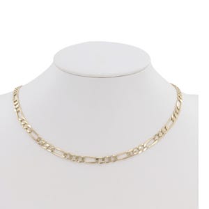 14k Yellow Gold 24 inch Figaro Link Chain