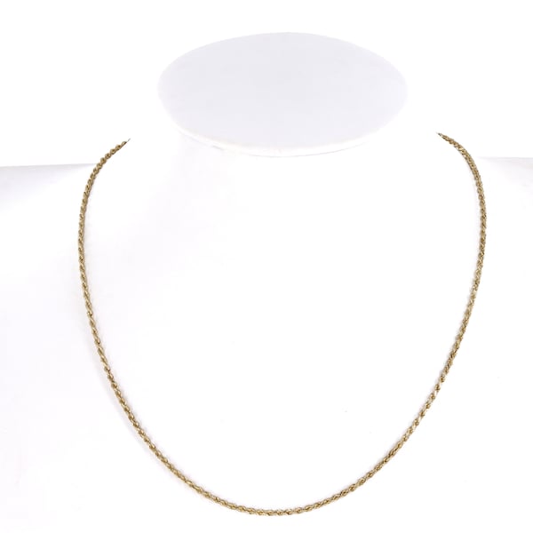 14k Yellow Gold Rope Link Dainty Chain 4.8g 16"