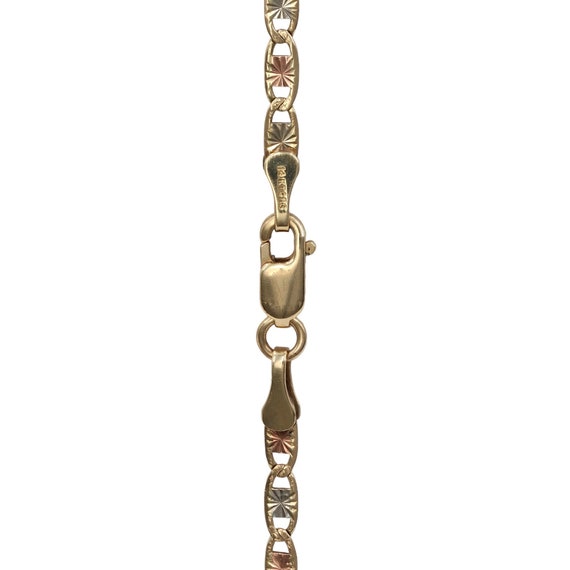14k Tricolor Gold 24” Valentino Chain - image 2