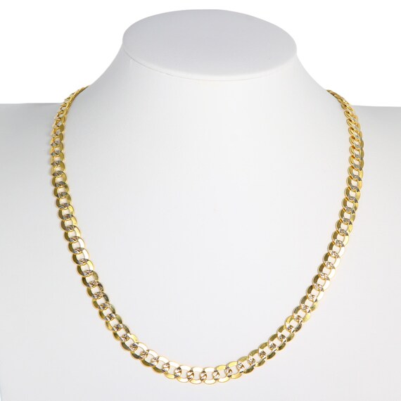 14k Real Gold Miami Cuban Link Chain/ Solid 14k Yello… Gem