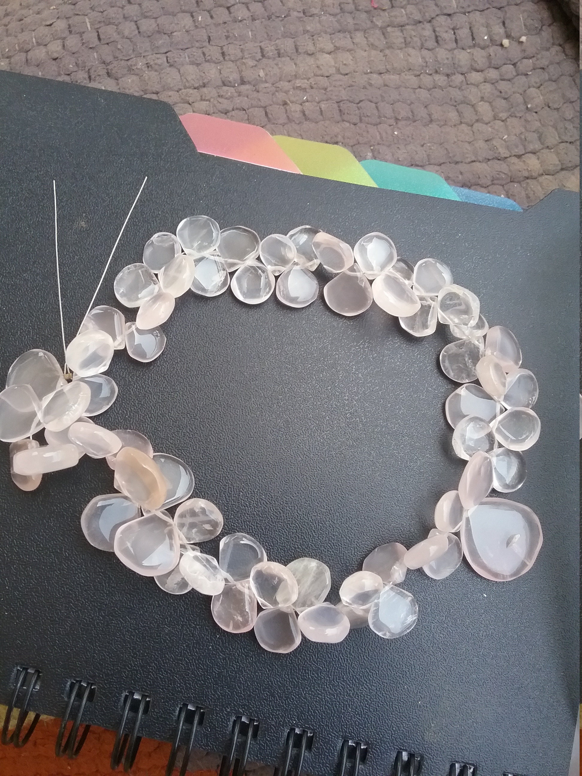 6mm rose quartz heart beads 6mm rose quartz heart beads