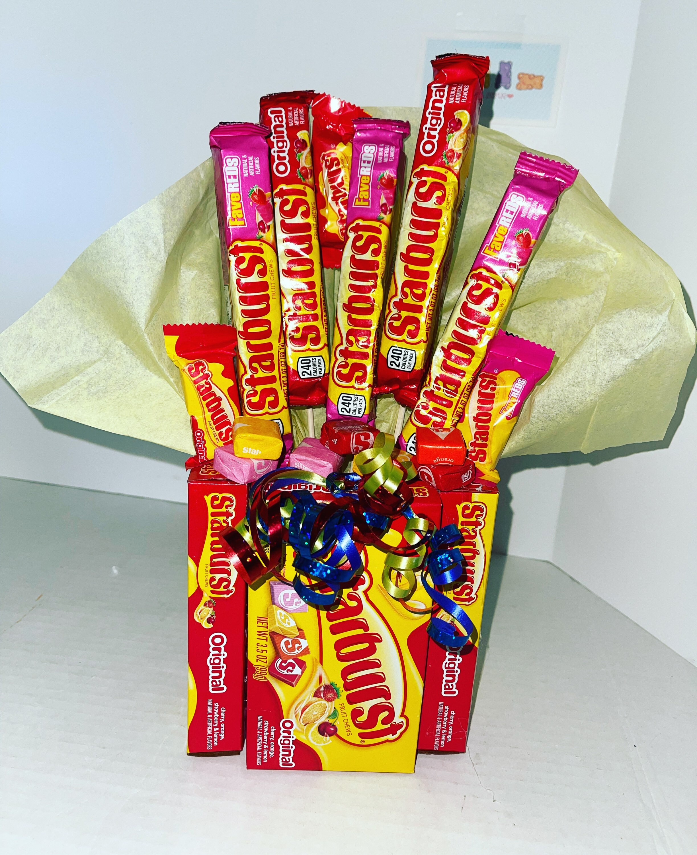 Starburst candy bouquet Etsy