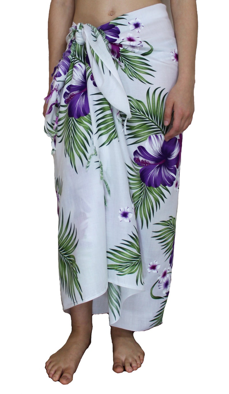 45 x 70 Sacred Threads Tropical Sarong wHand Knotted Fringe Assortment