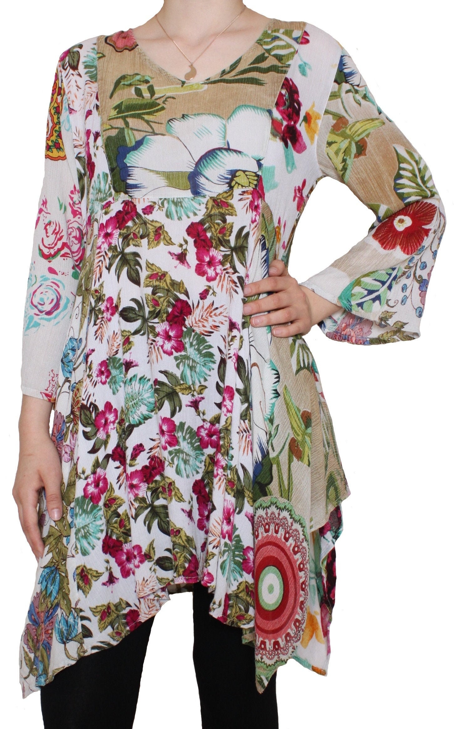 sacred threads patchwork dress