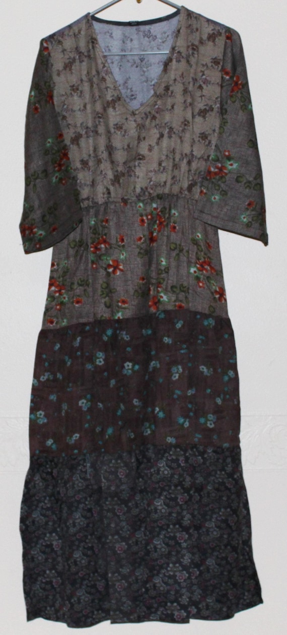 Handmade Sacred Threads Patchwork Dress – Sizes S… - image 1