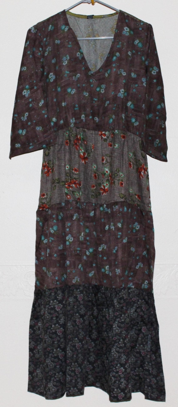 Handmade Sacred Threads Patchwork Dress – Sizes L… - image 1