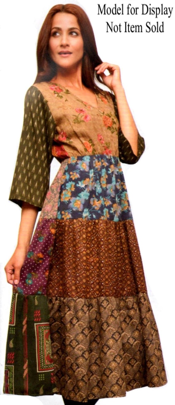 Handmade Sacred Threads Patchwork Dress – Sizes S… - image 3