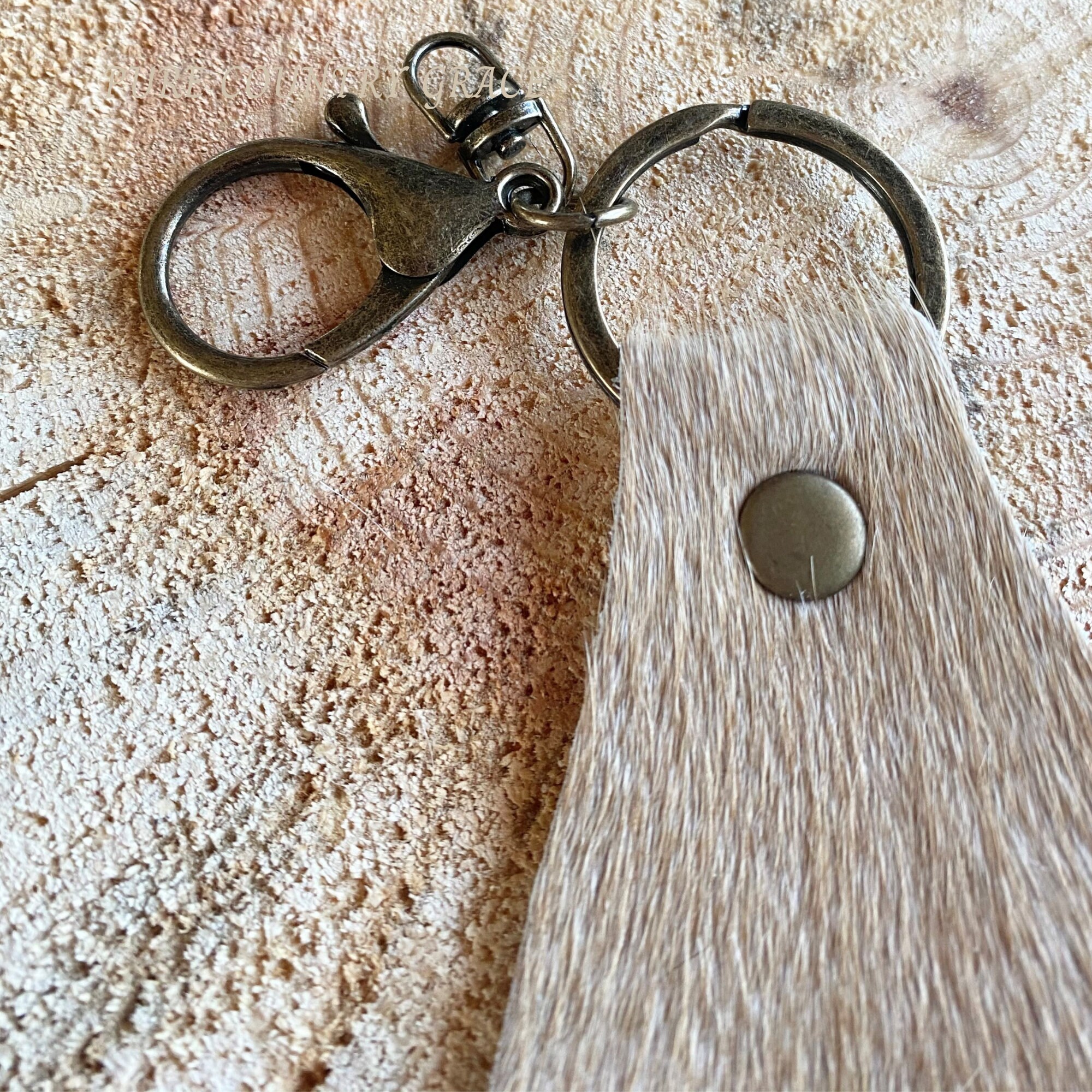Cowhide Keychain 100 Real Cowhide keychain western Etsy