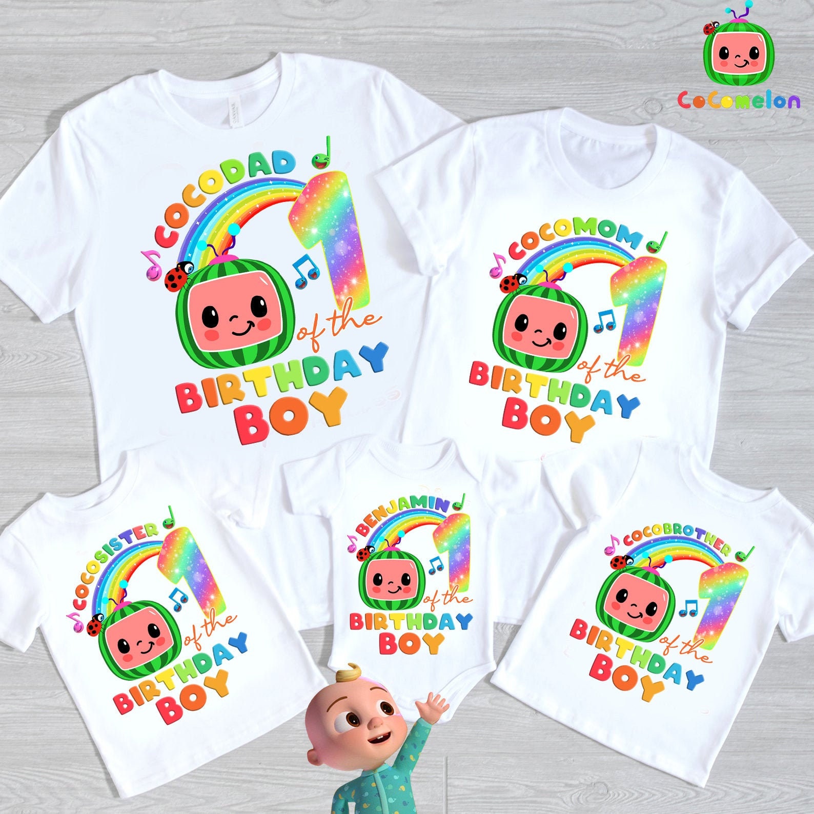 Cocomelon All Characters Matching Shirts Cocomelon Birthday Etsy | My ...