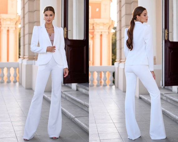 semi formal womens pant suits