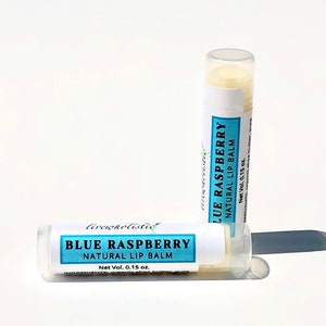 Blue Raspberry | Lip Balm | Chapstick | Lip Moisturizer | Lip Butter | Organic | Natural | Vegan | Cruelty-Free | Preservative-Free | NonGMO