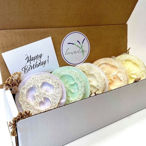Jabón de lufa pastel / Set de regalo / Caja de regalo de spa / Jabón de lufa / Jabón de lufa / Jabón exfoliante / Jabón para pies / Aceite esencial / Regalo hecho a mano