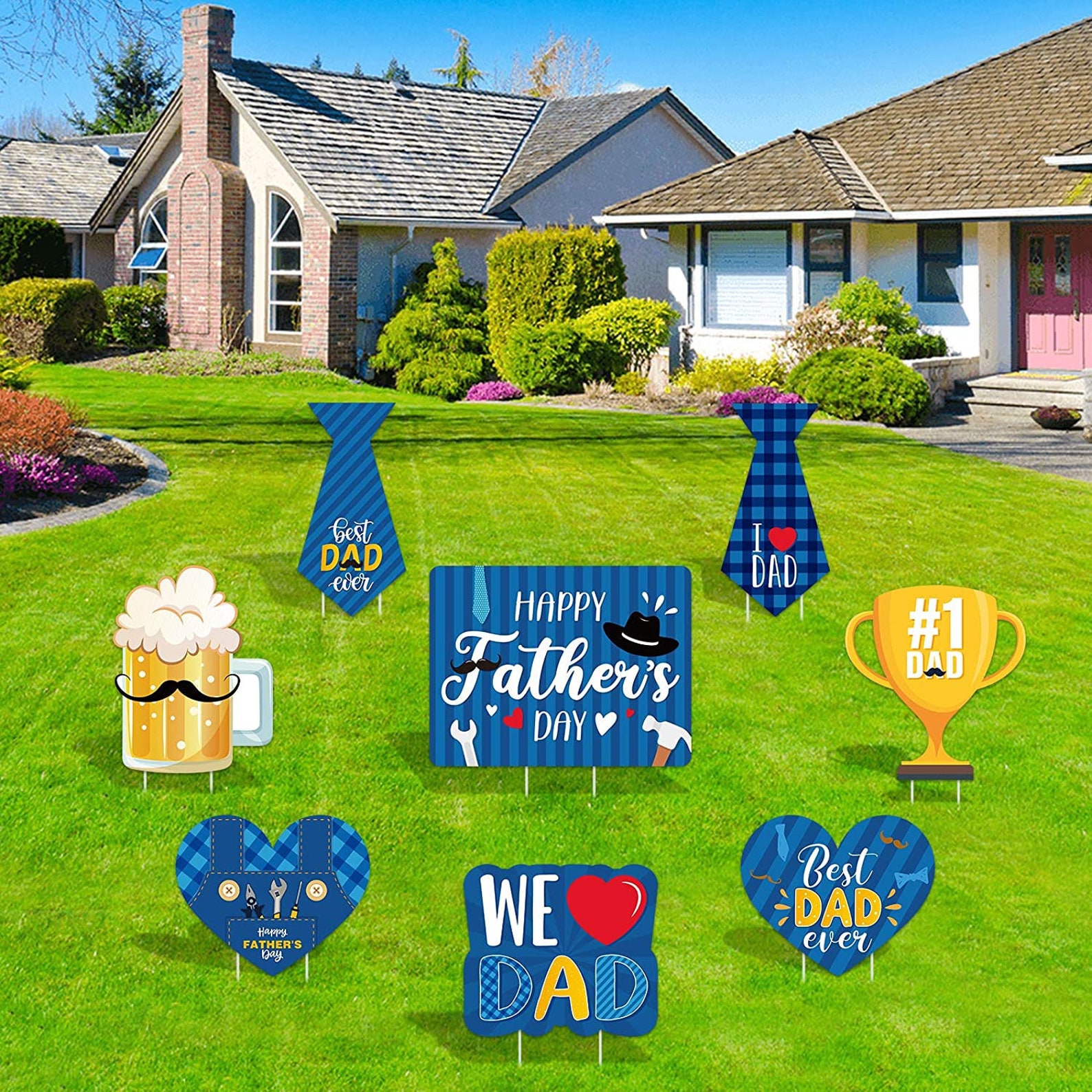 Father's Day Yard Signs Father's Day Decorations Etsy