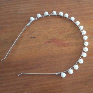 Pearl Headband | Beaded White Headband