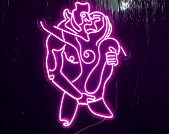 Man and Girl Sexy Neon Sign | Custom Led Neon Sign | Light neon lamp