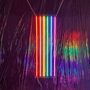Regenboog neonreclame led-wandlamp – Pride Flag Decor voor slaapkamer, bar en evenementen