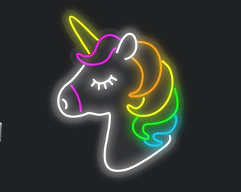 Unicorn Neon Sign – LED Wall Light for Kids Room, Birthday Party Decor, Cute Gift Idea