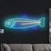 Fish Neon Sign – LED Wall Art Light, Ocean Themed Room Decor, Aquarium ...