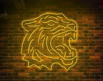 Neon Tiger Wall Decor - Etsy