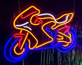 ADVPRO Cowgirl Motorcycle Garage Man Cave Dual Color LED Enseigne