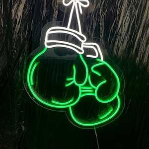 Boxing Gloves LED Neon Signs | Boxing Gym Neon Decorations | Sports neon sign
