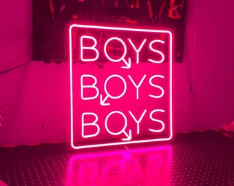 LGBT Neon. Gay Neon Schild, Herren Neonlicht Zeichen, Party LED Neon Schild, Neonlicht Schild für die Wand, Neon Wanddekor, LED Neon Schild