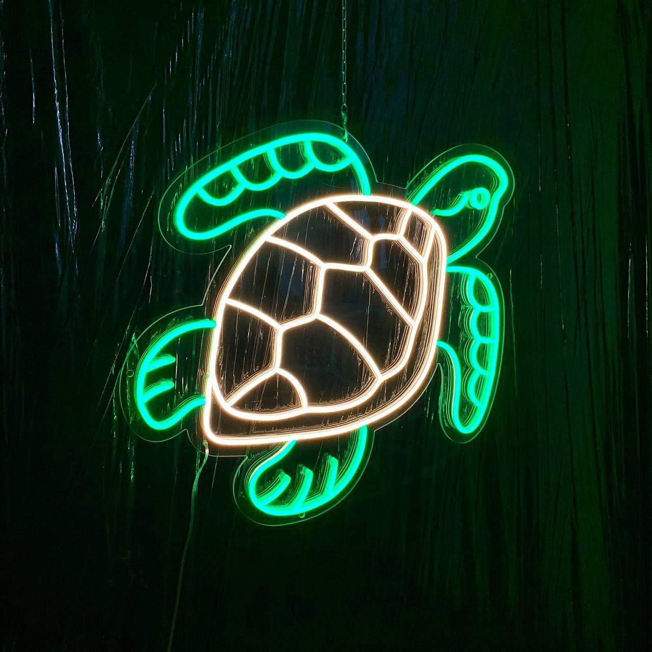 Turtle Neon Sign LED Wall Light | Sea Animal Neon Wall Art for Aquarium ...