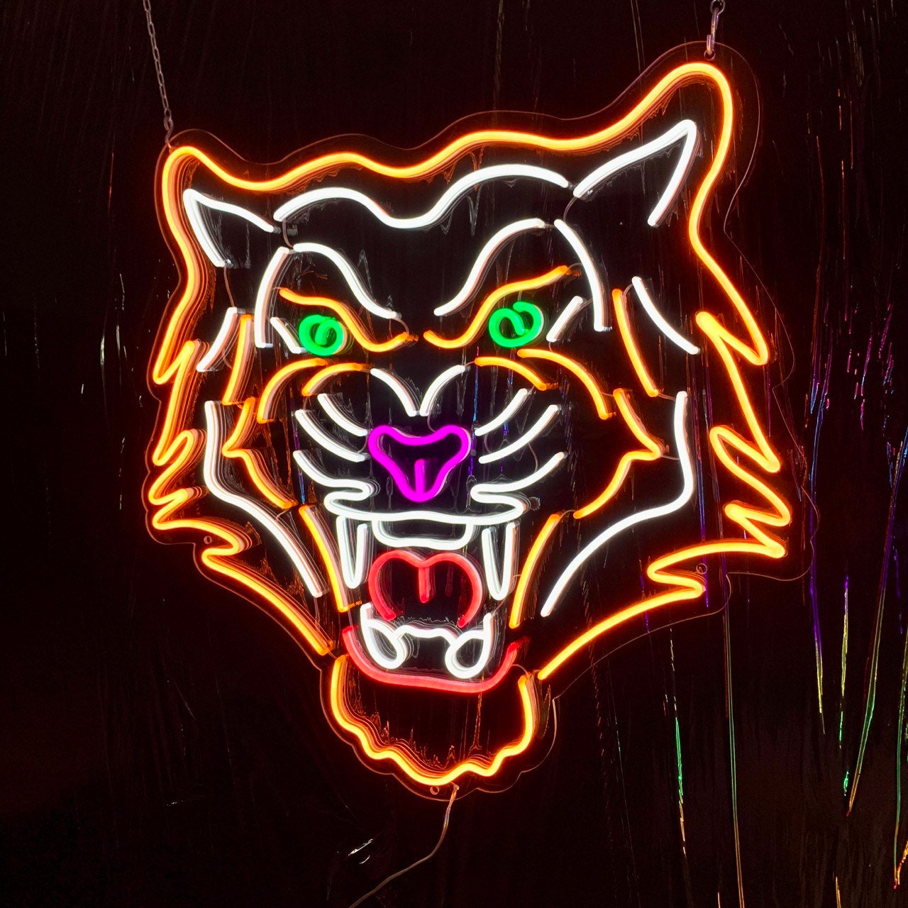 Tiger Head LED Neon Sign Wall Decor Wall Sign Neon   Etsy 日本