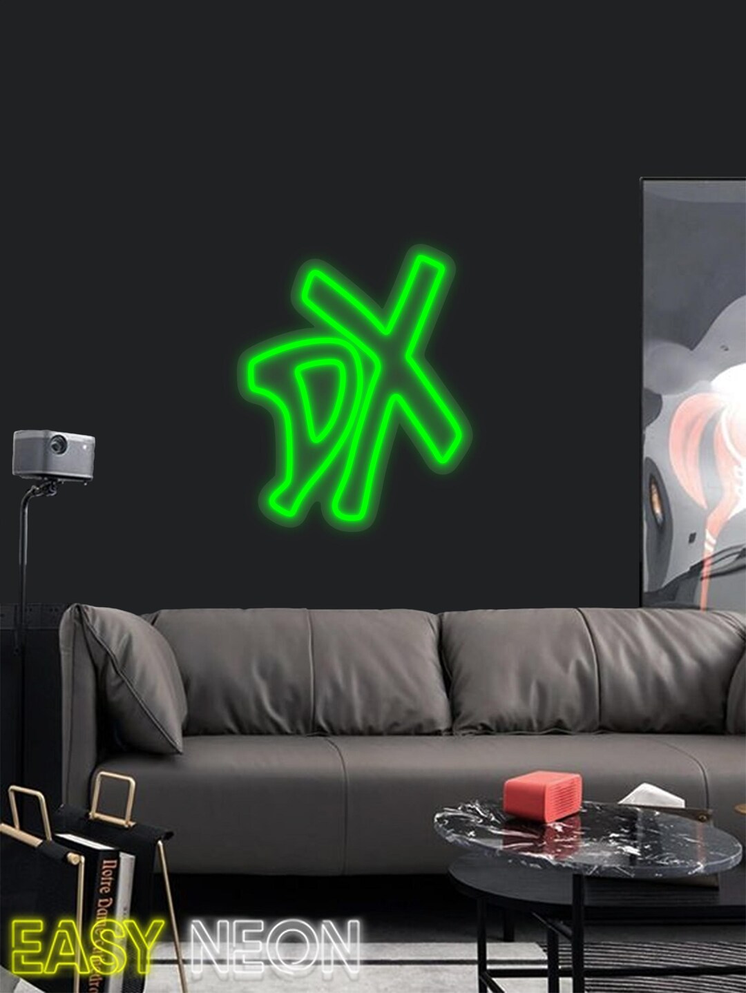 DX Neon Sign – WWE Wrestling LED Wall Light, D-generation X Logo Neon ...