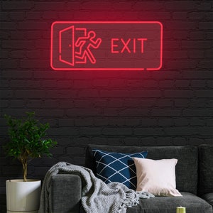 Exit. Enter. Led Neon Sign | Navigation Sign | Direction Light for ...