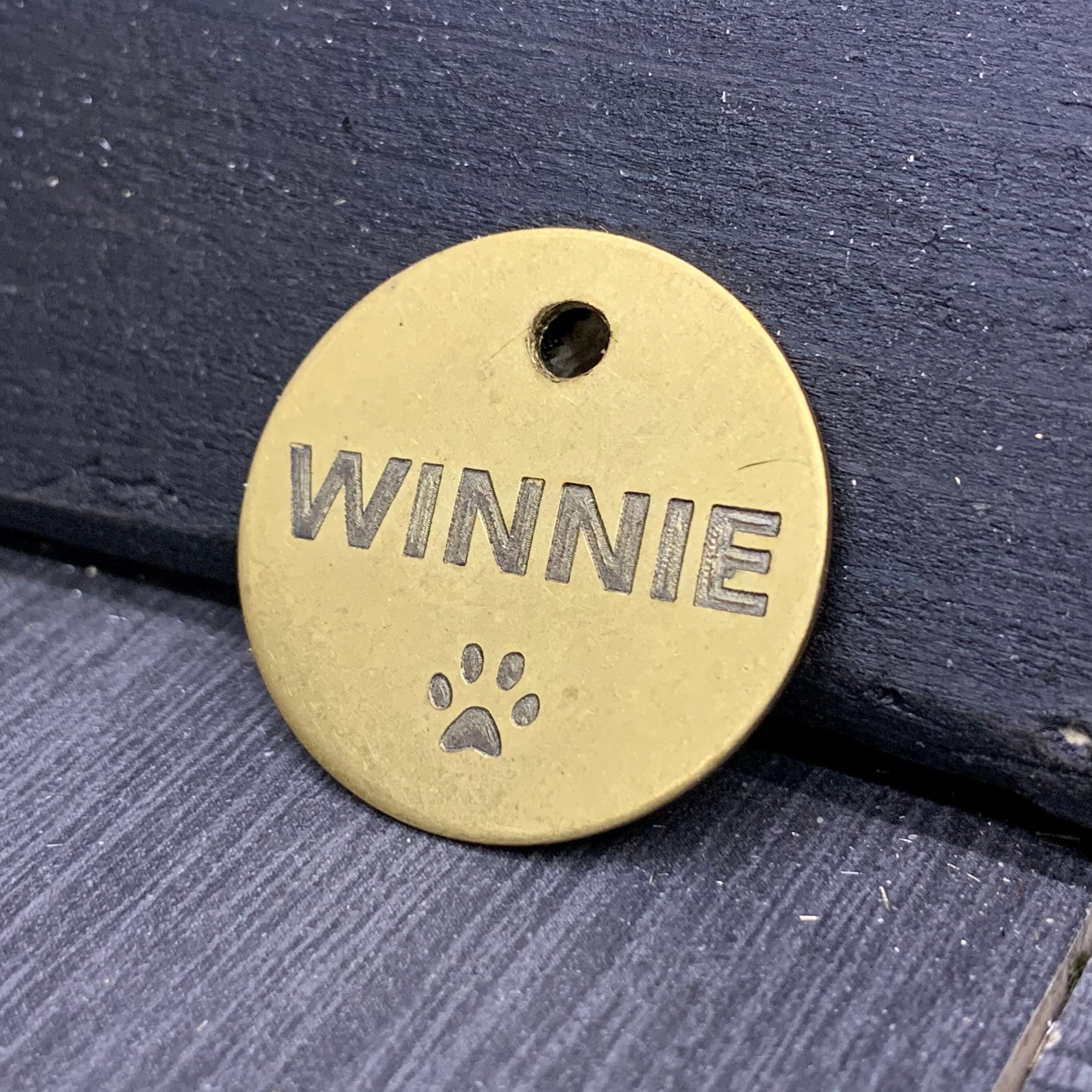 Brass Dog Tags/ Cat Tags Deep Engraved Pet Tag Custom Name Etsy UK