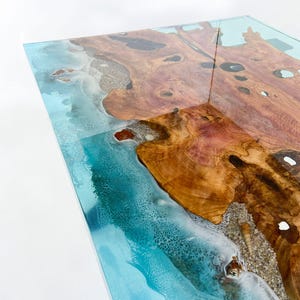 Lux olive wood epoxy table, olive epoxy wood, Unique design table,luxury dining table, handmade dining table