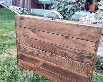 Picnic table , 29x43 inc, folding table, boho picnic table , wooden gift ,portable table, Boho table