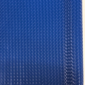Blue small basket weave textured vinyl
