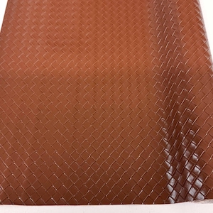 Brown small basket weave textured vinyl