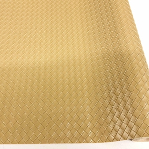 Gold small basket weave textured vinyl