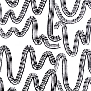 Alexander Henry A Ghastlie String in black sold by the 1/2 yard
