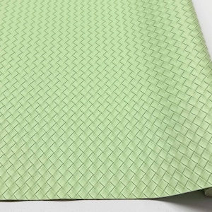 Mint small basket weave textured vinyl