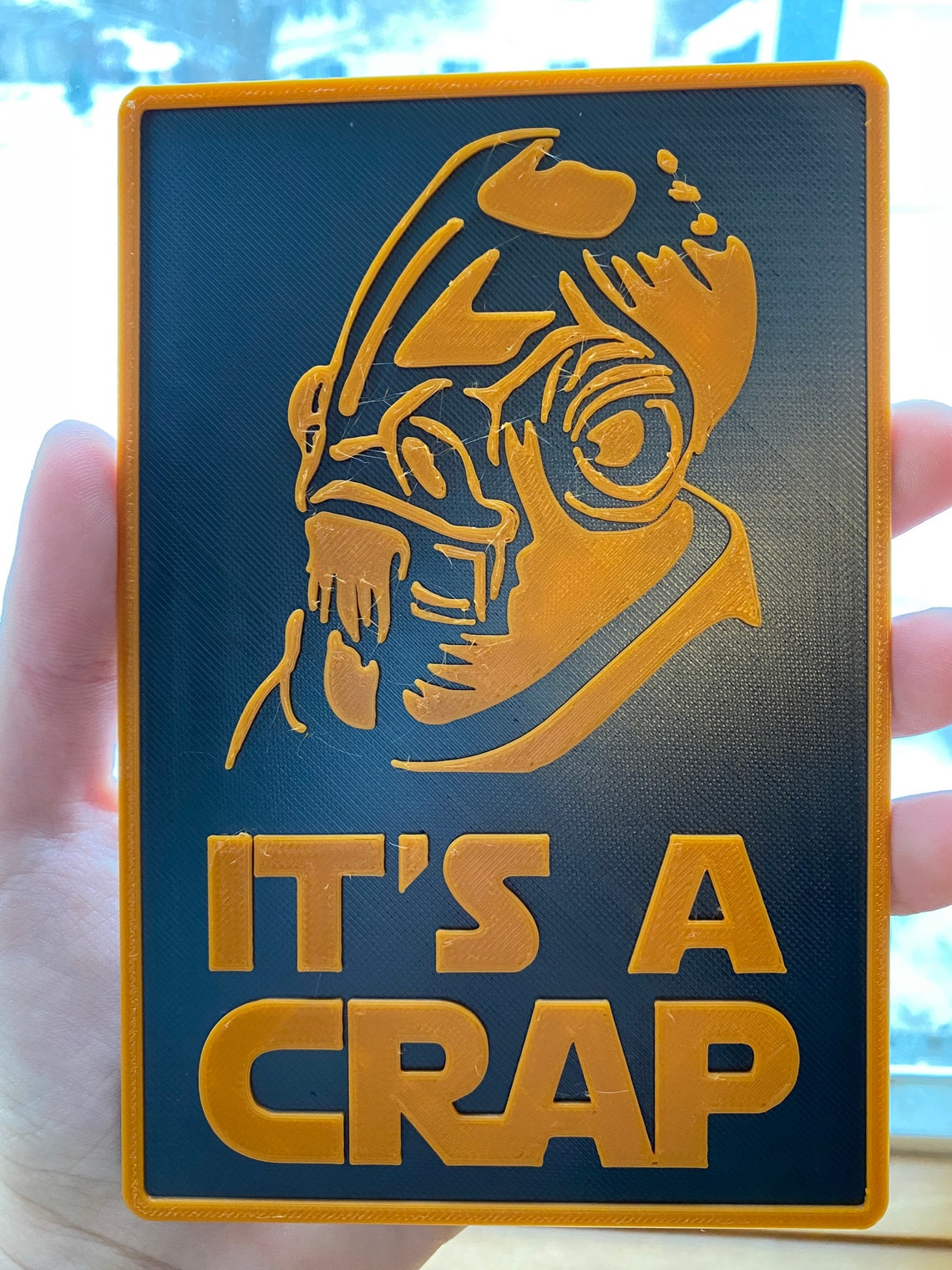It's A Crap Ackbar Sign Bathroom Sign Star Wars Etsy