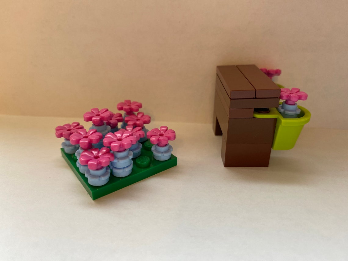 LEGO Flower Garden and Flower Pot Window Etsy