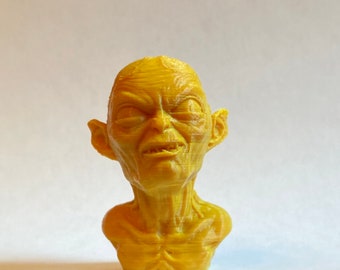 Gollum 3D Printed Pla Filament Bust Fan Art