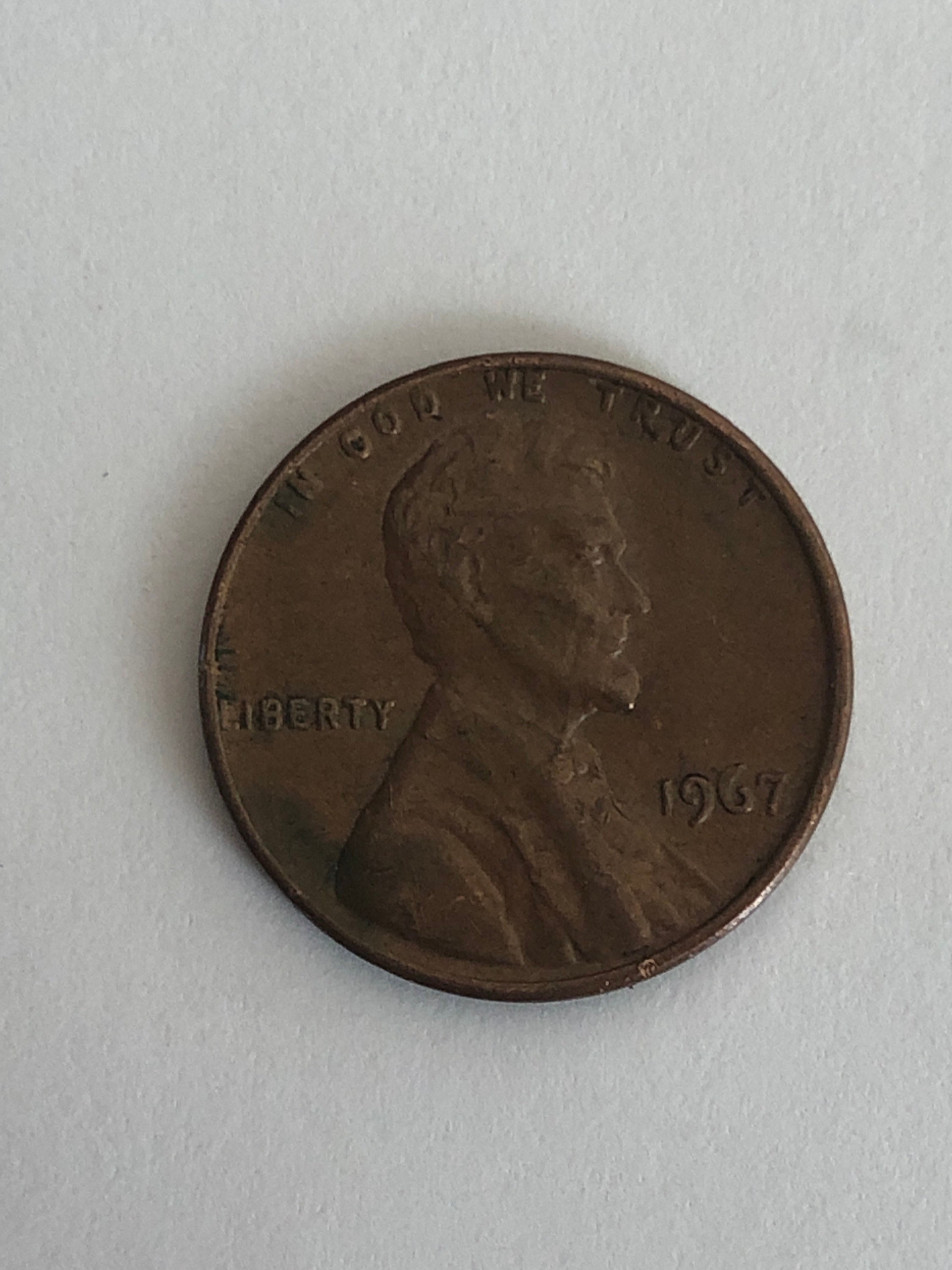 Very Rare 1967 US penny no mint mark | Etsy