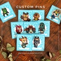 Pins Custom Handmade Villager Birthday Gift Cute Switch Keychains For Her Him Friend Personalised Merch