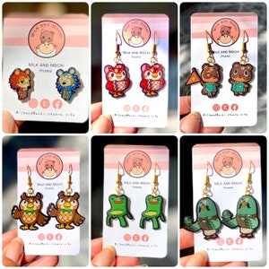 Earrings Handmade Villager Birthday Gift Cute Jewellery For Her Him Friend Custom Merch
