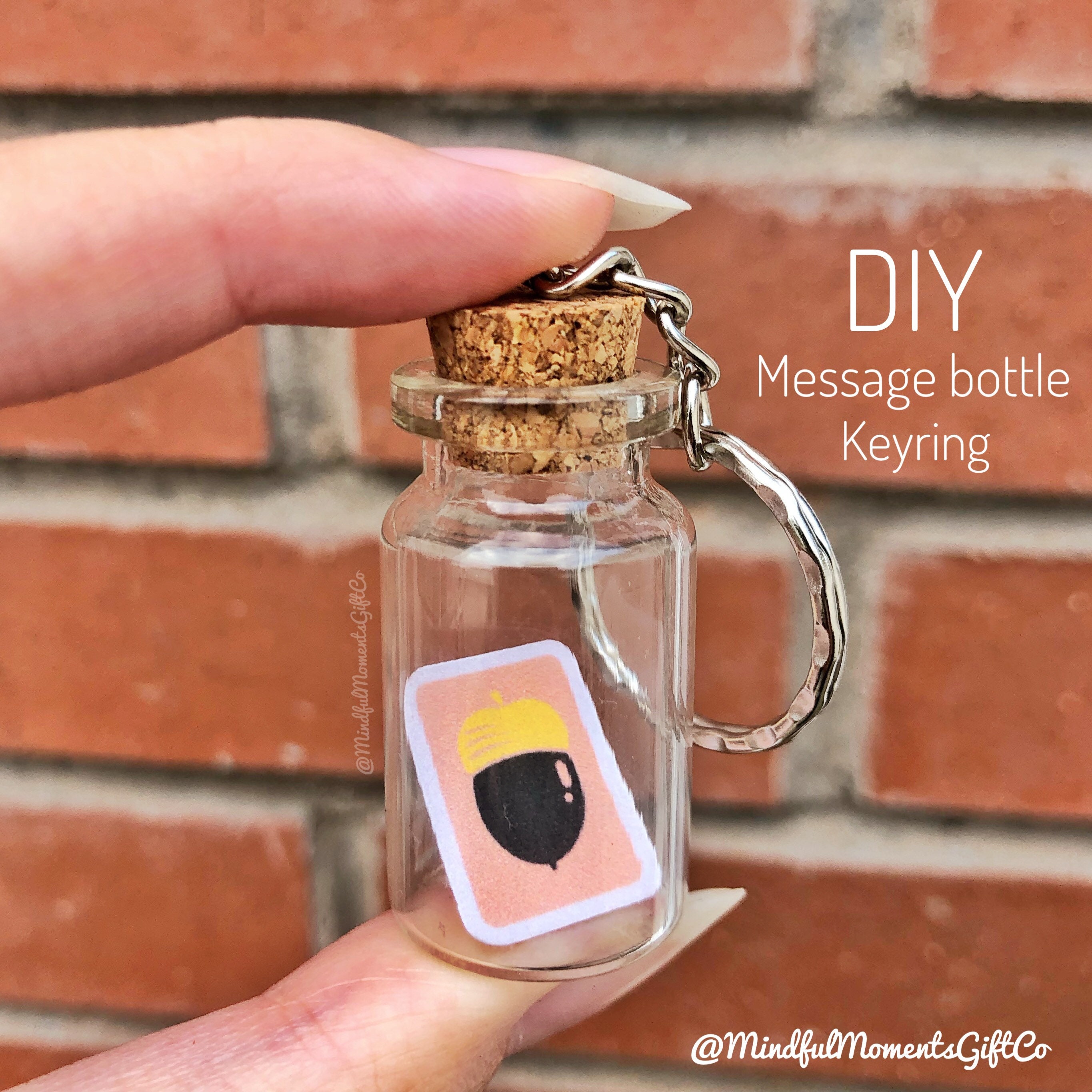 Animal Crossing Message in a Bottle Keyring ACNH Lover Etsy Canada