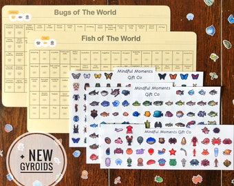 Critterpedia Sticker Pack | Completion Progress Checklist Chart | Gift Print Customisable Switch Critterpedia