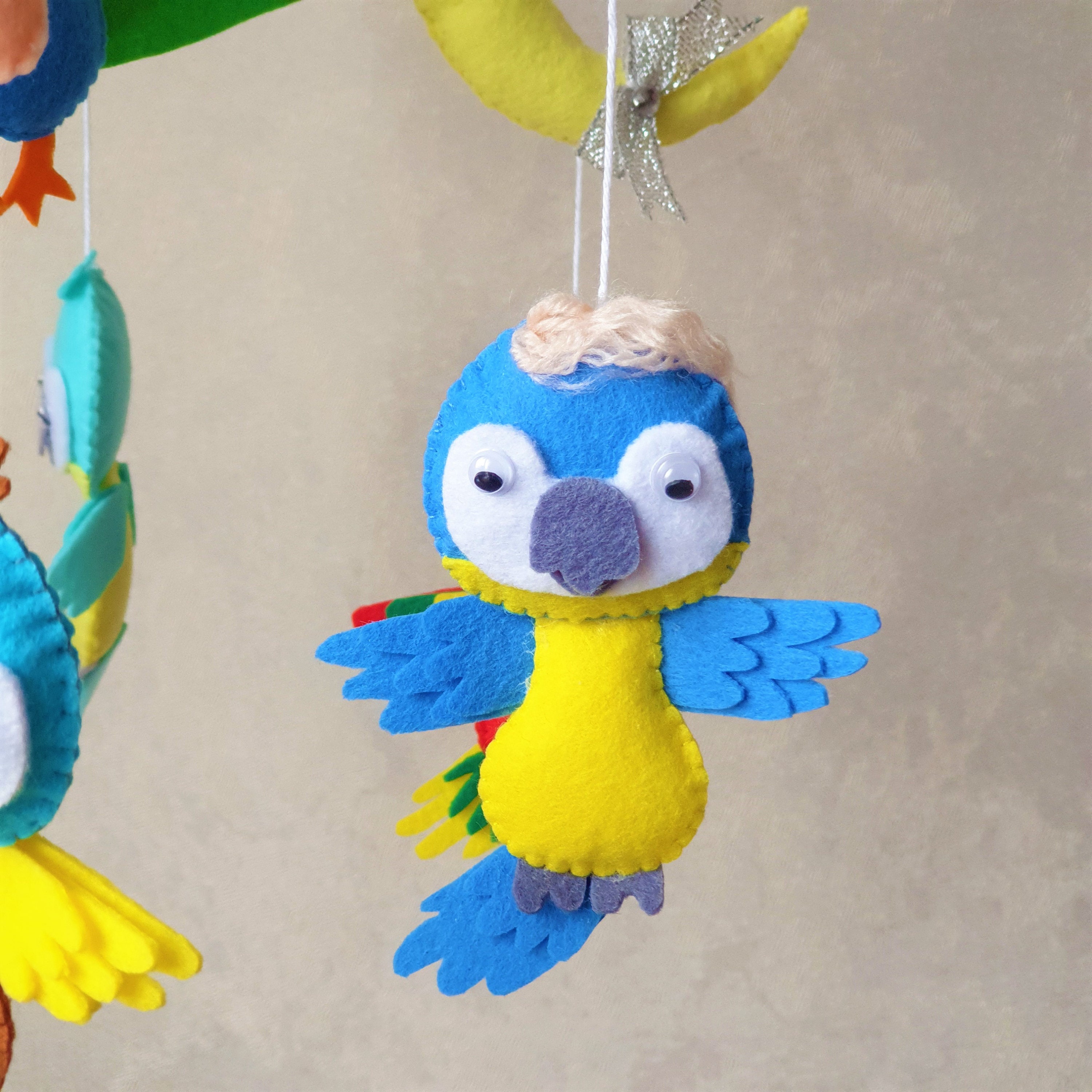 Baby Mobile mobile Vögel Krippe Mobile Vögel Neugeborenes Etsy