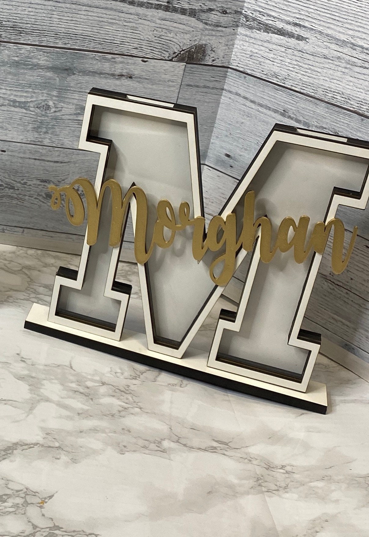 Personalized Name Letter Bank Custom Name Piggy Bankbaby Etsy